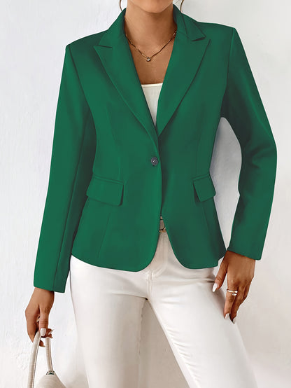 Classic Button Front Blazer