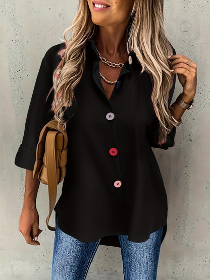 Elegant Button-Front Blouse