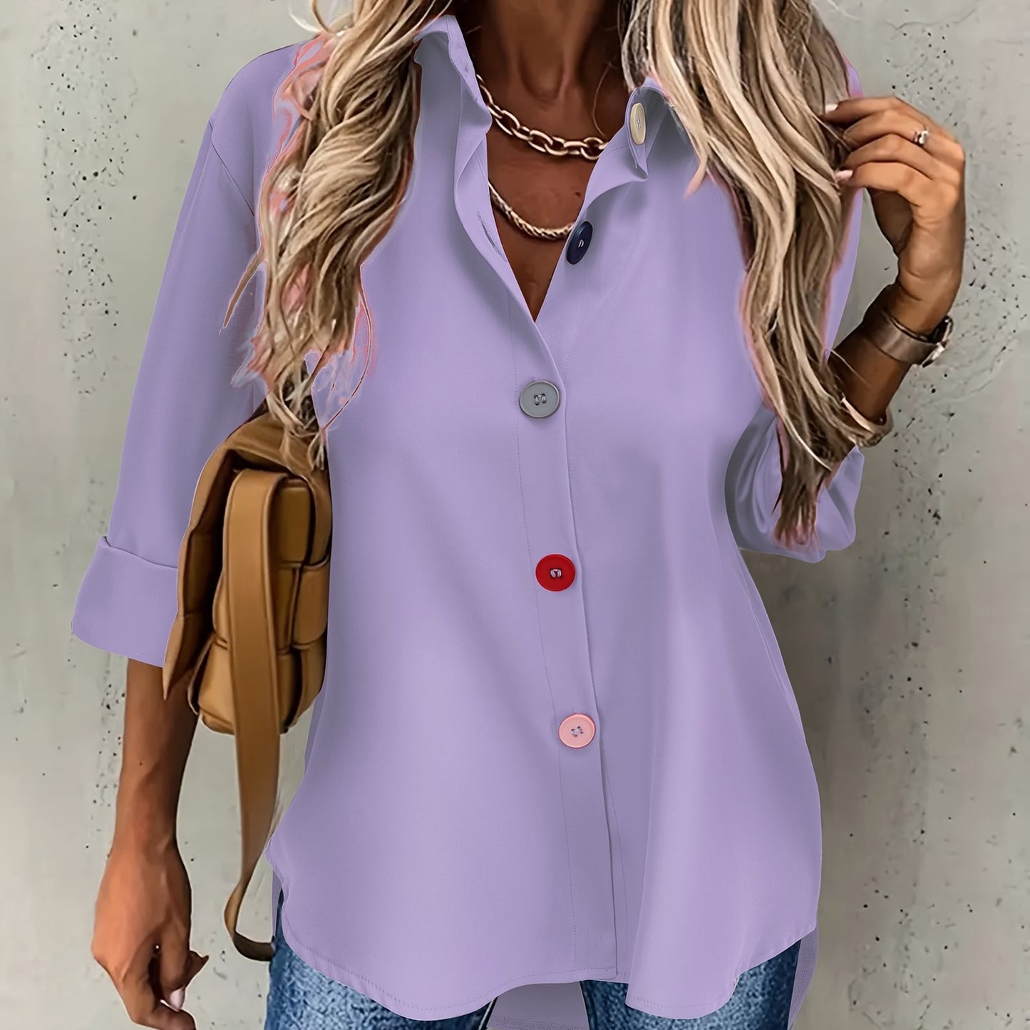 Elegant Button-Front Blouse