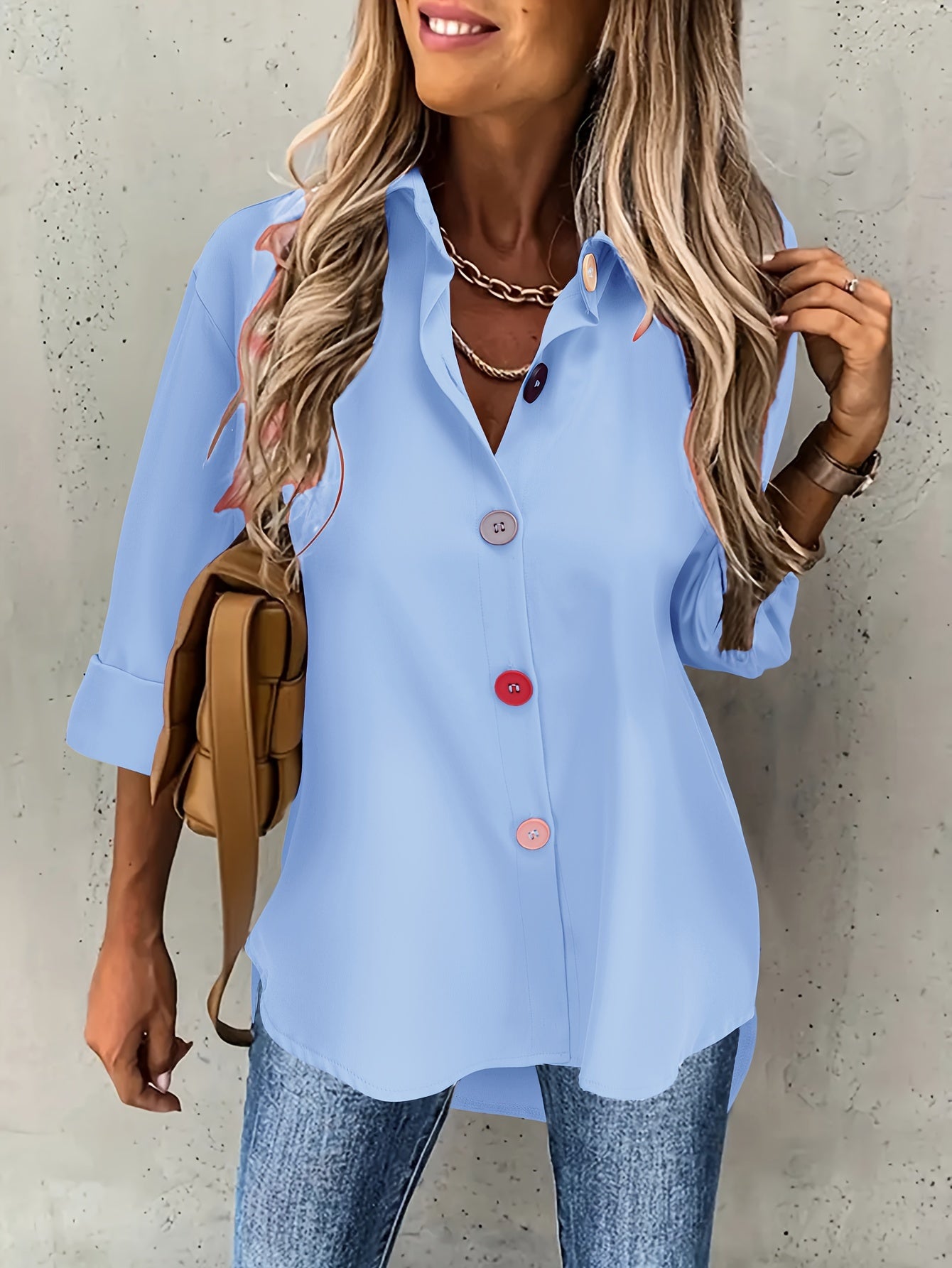 Elegant Button-Front Blouse
