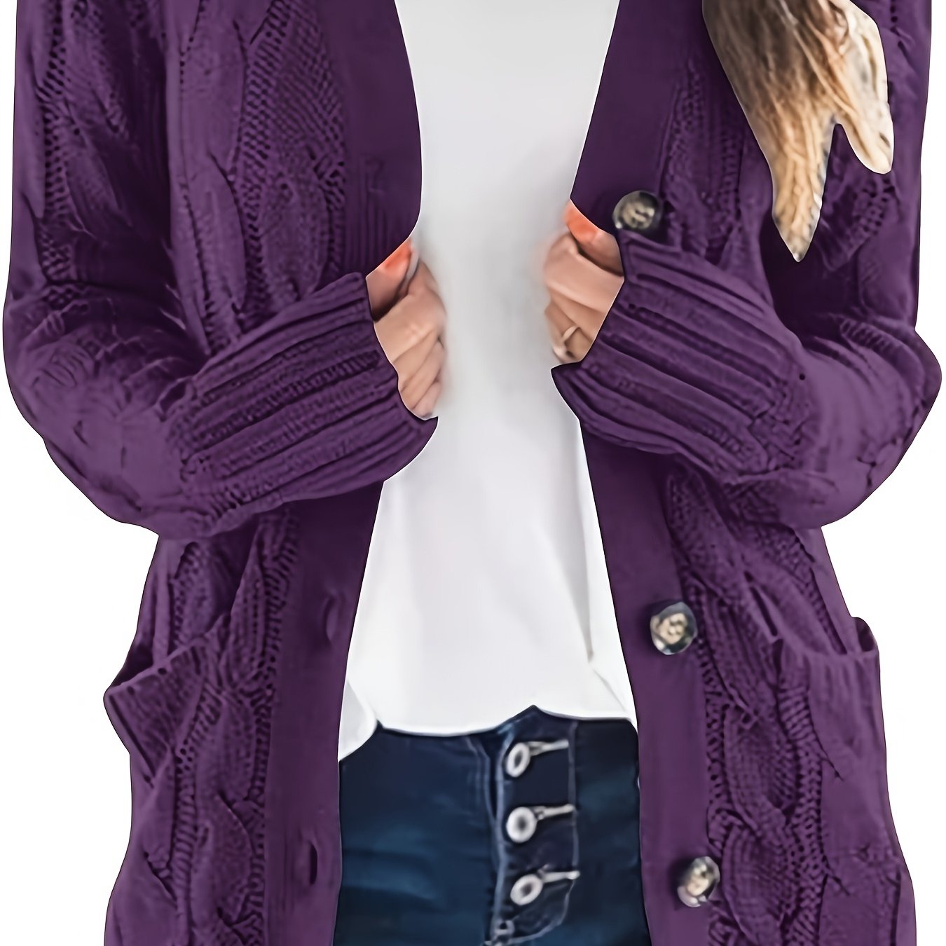 Vintage Cable Stitch Cardigan