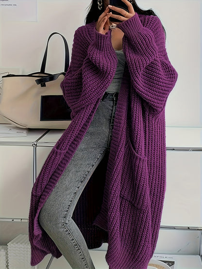 Long Open Front Cardigan