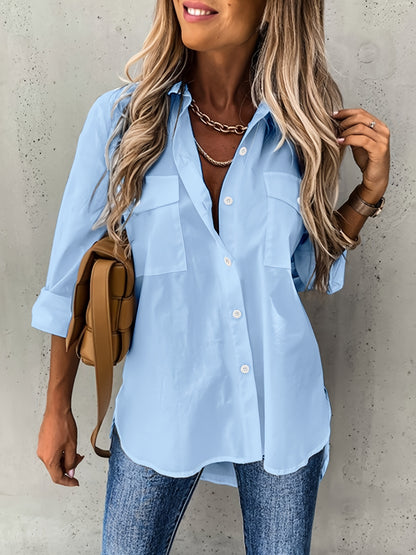 Button Front Office Shirt