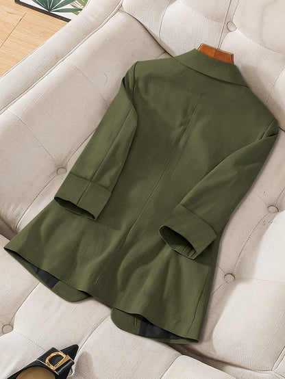 Casual Button-Front Blazer