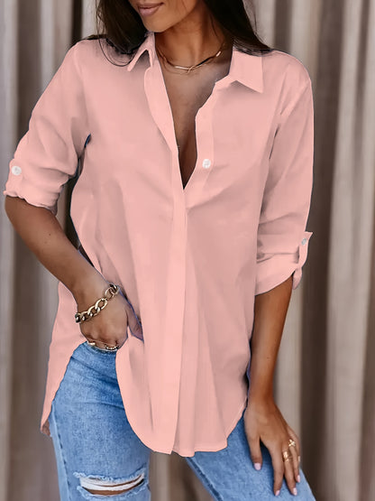 Button Front Office Shirt