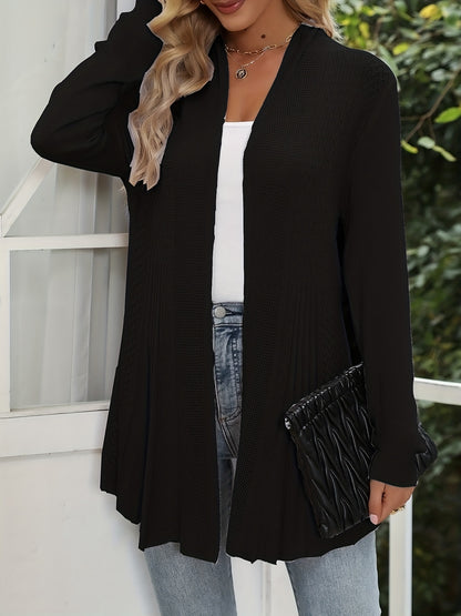 Lace Detail Long Cardigan