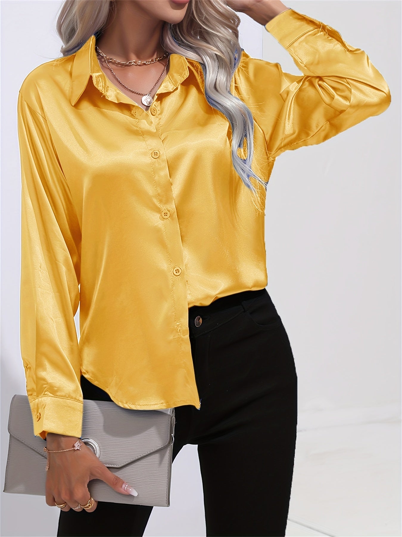 Long Sleeve Lapel Shirt