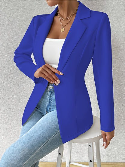 Single-Button Casual Blazer