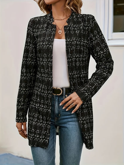 Colorblock Open Front Blazer