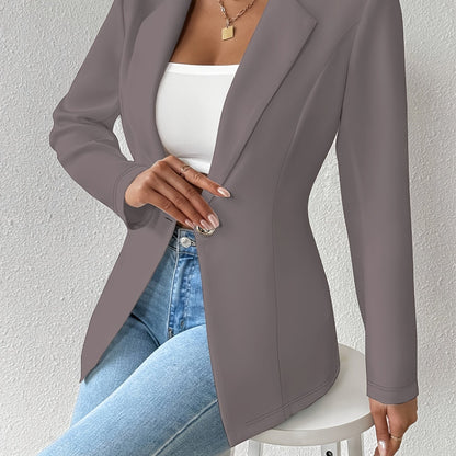 Single-Button Casual Blazer