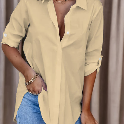 Button Front Office Shirt