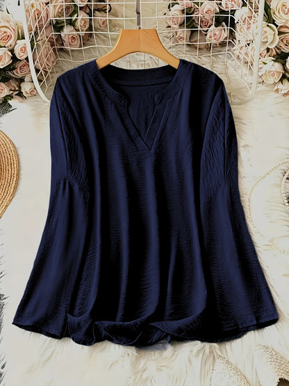 Loose Fit V-Neck Blouse