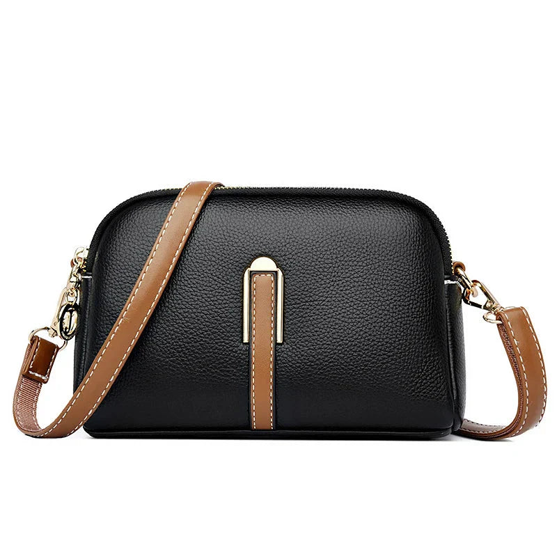 Compact Leather Crossbody Bag