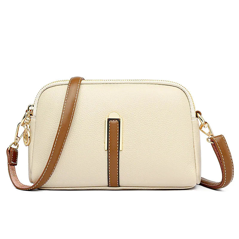 Compact Leather Crossbody Bag