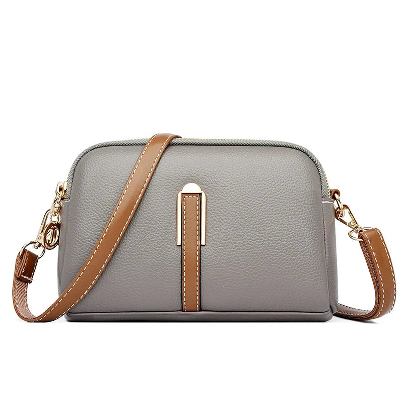 Compact Leather Crossbody Bag