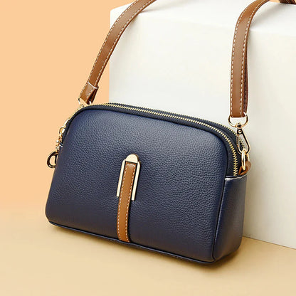 Compact Leather Crossbody Bag