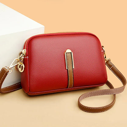 Compact Leather Crossbody Bag