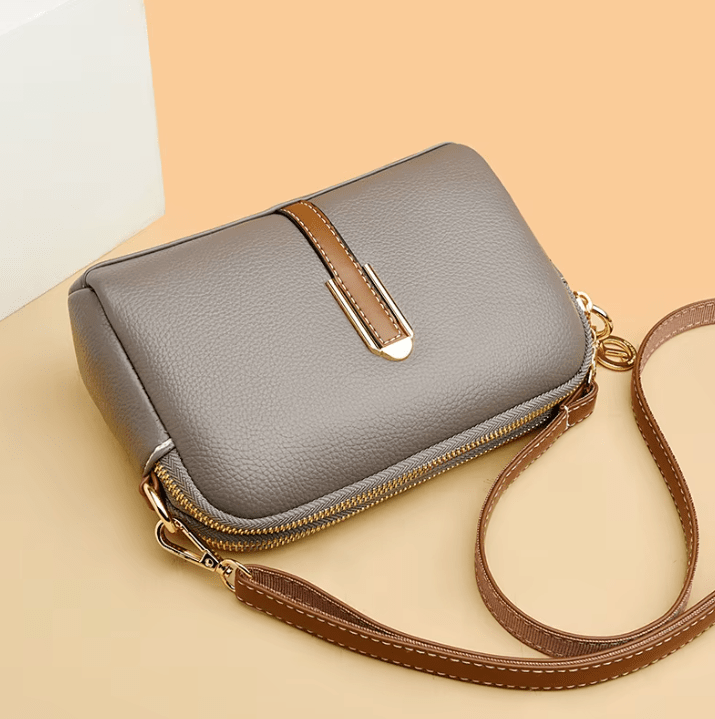 Compact Leather Crossbody Bag