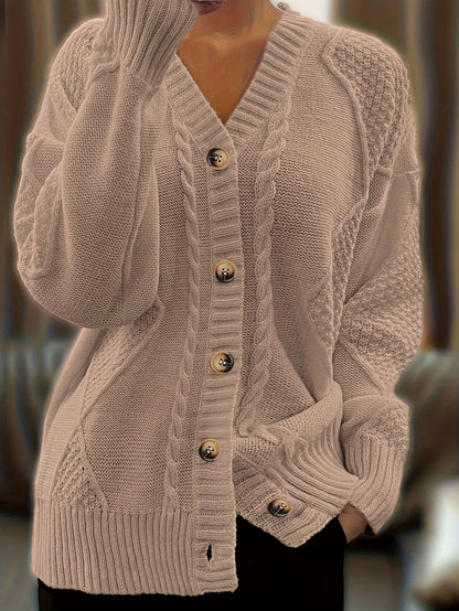 Essential V-Neck Knit Cardigan