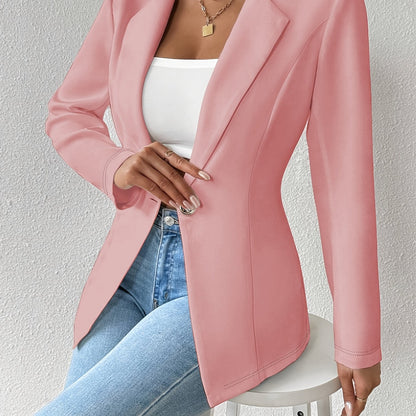 Single-Button Casual Blazer
