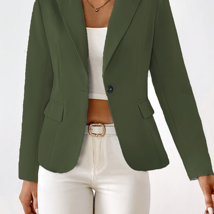 Classic Button Front Blazer