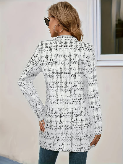 Colorblock Open Front Blazer