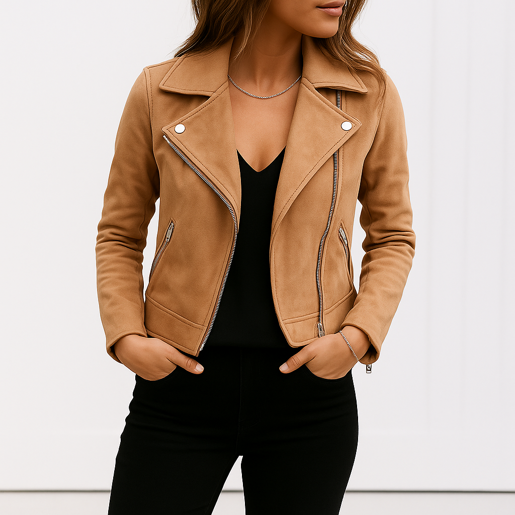 Suede Biker Jacket