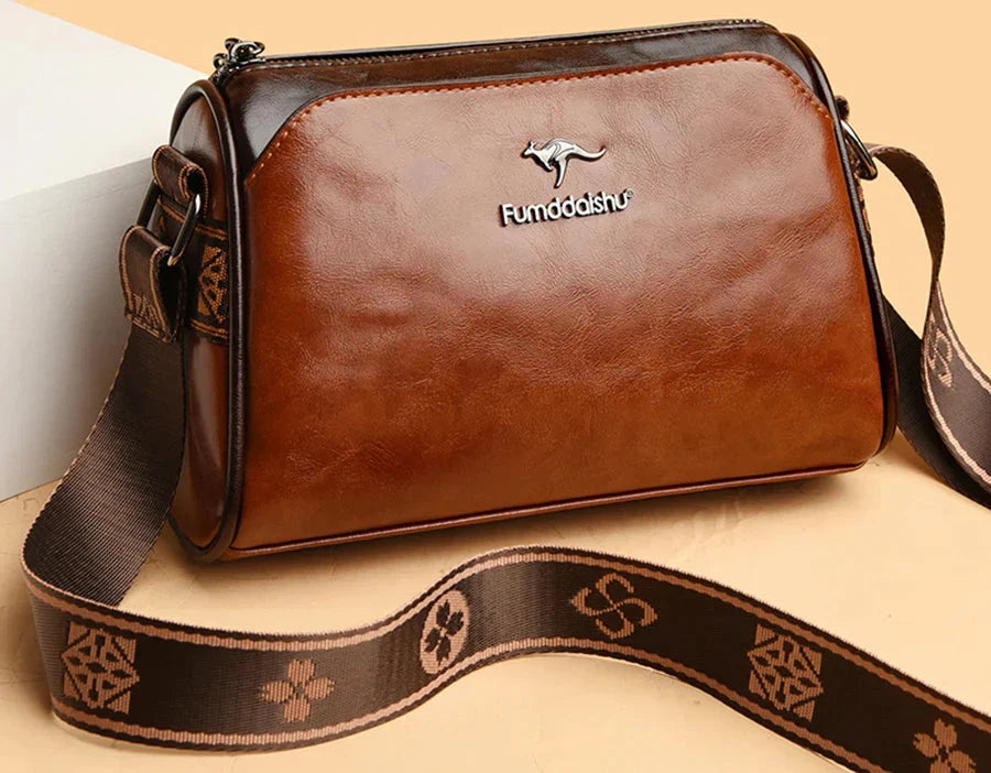 Compact Leather Handbag