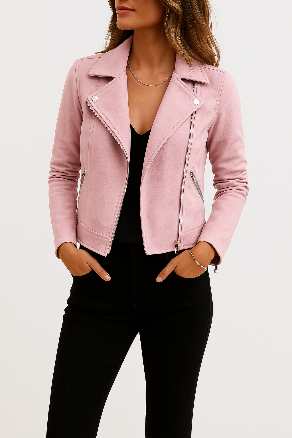 Suede Biker Jacket