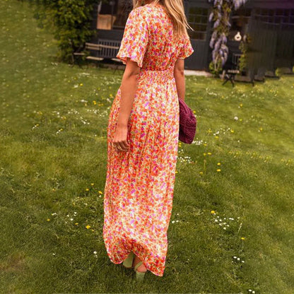Women's Dress with V-Neck