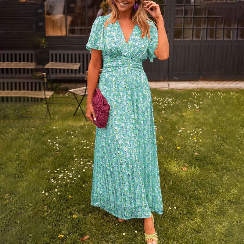 Women's Dress with V-Neck