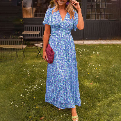 Women's Dress with V-Neck