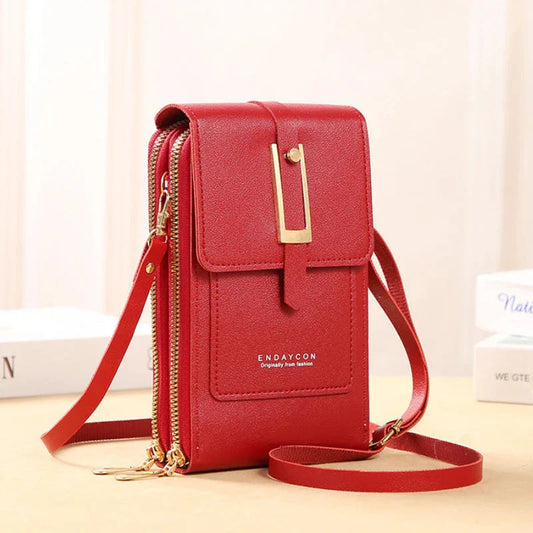 Leather Phone Crossbody Bag