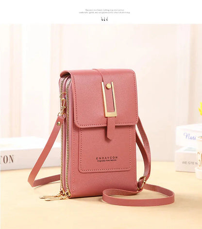 Leather Phone Crossbody Bag