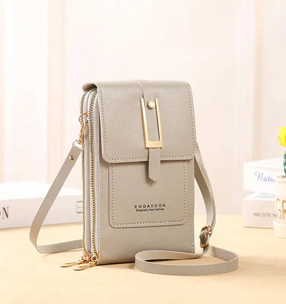 Leather Phone Crossbody Bag