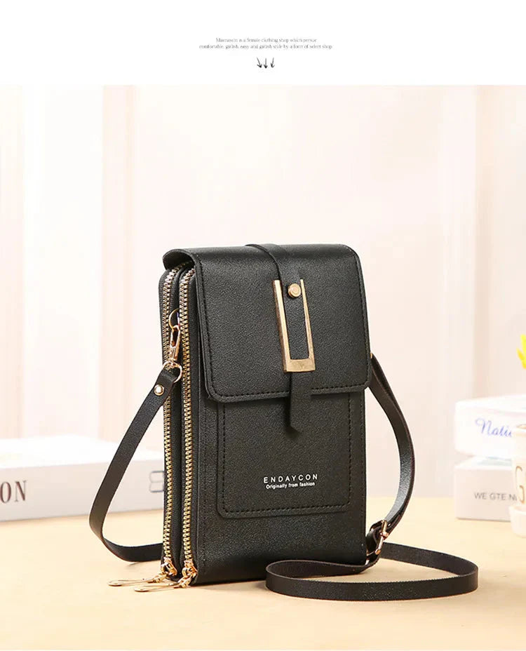Leather Phone Crossbody Bag