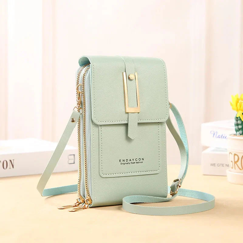 Leather Phone Crossbody Bag