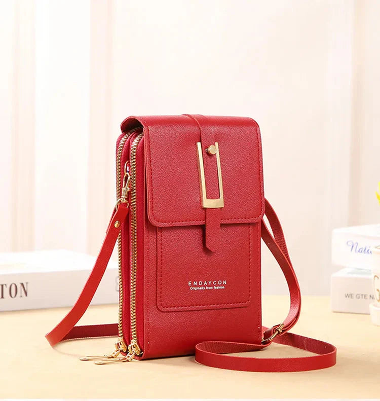 Leather Phone Crossbody Bag
