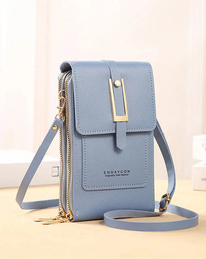 Leather Phone Crossbody Bag