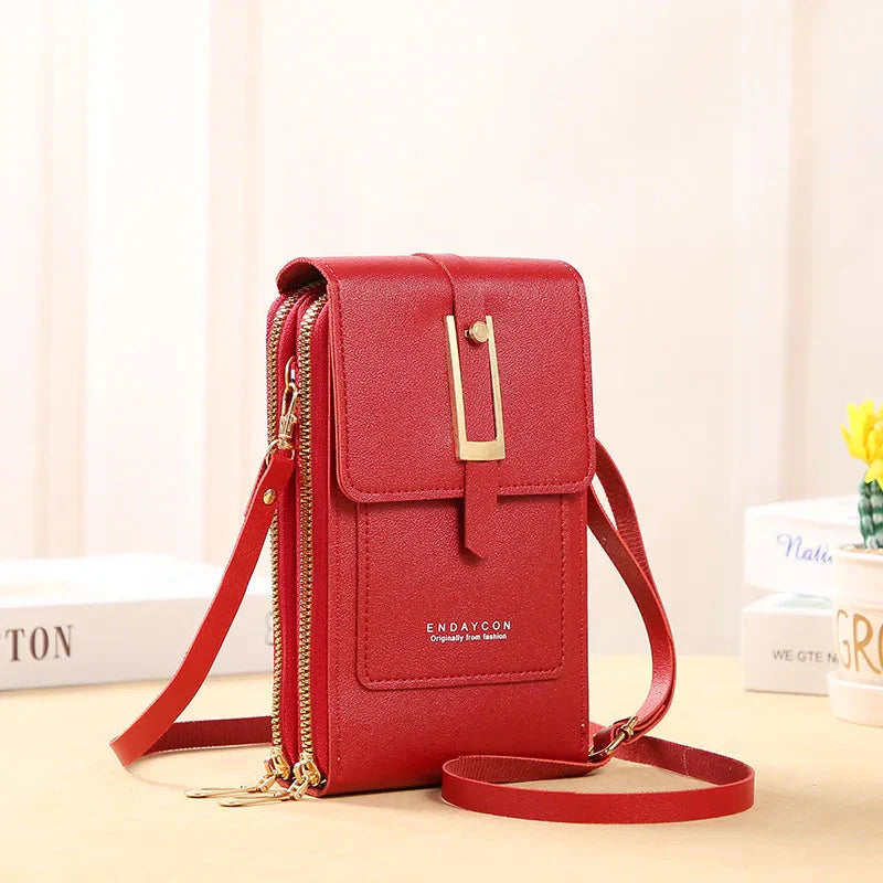 Leather Phone Crossbody Bag